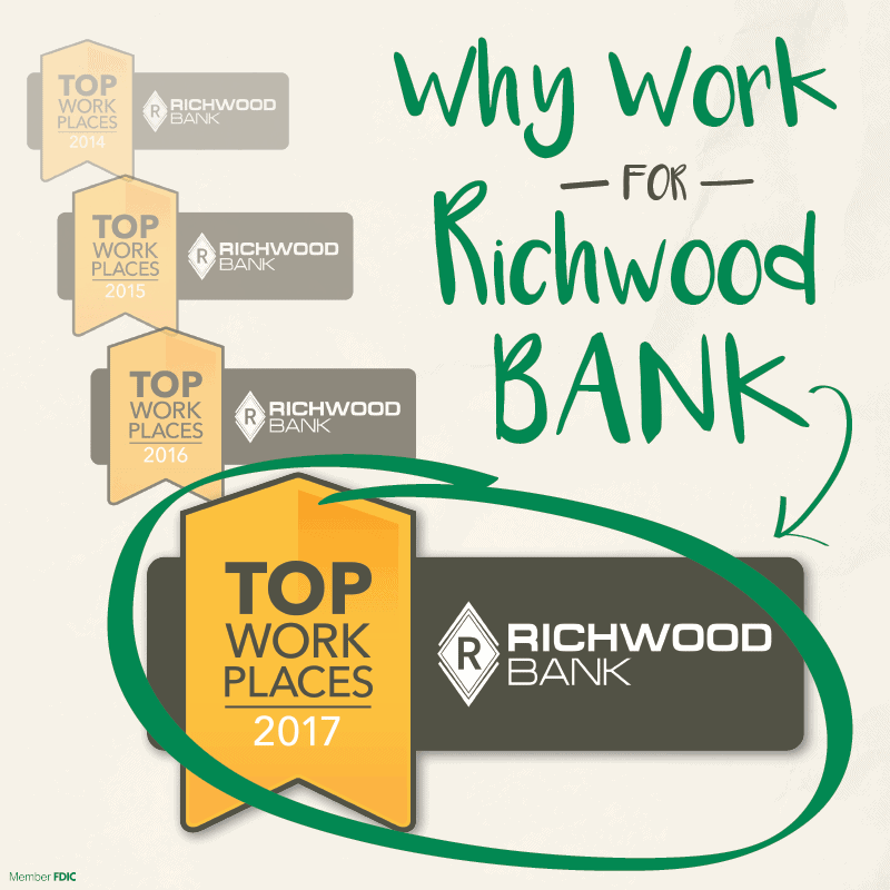 Richwood Bank Named Top Workplace 2017 Richwood Bank