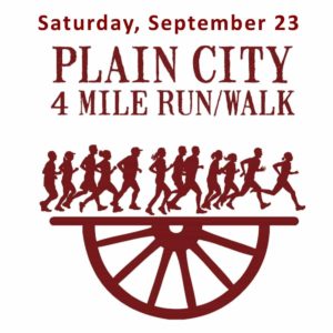 alt="plain city 4 mile run walk logo"